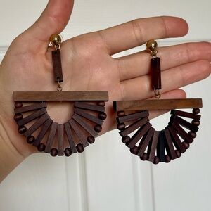 wood earrings